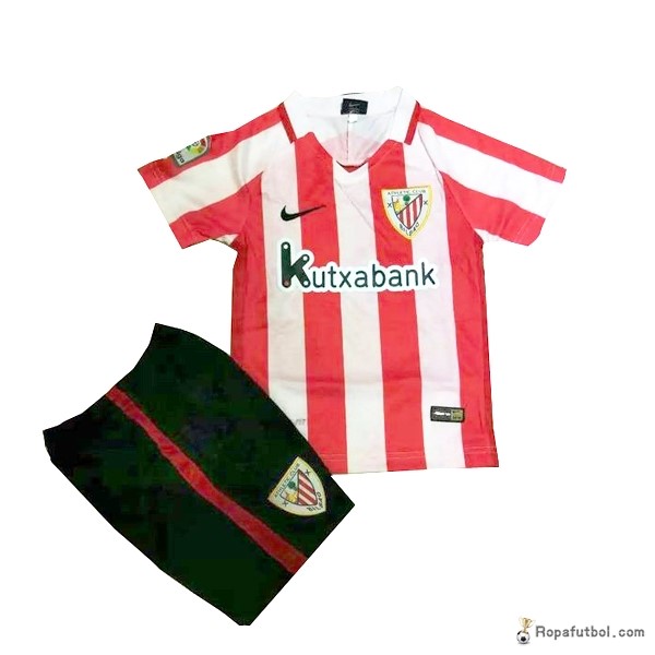 Camiseta Athletic Club Replica Primera Ropa Niños 2016/17 Rojo Blanco